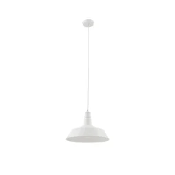 Lindby hanglamp Laylan, wit, Ø 36 cm, metaal