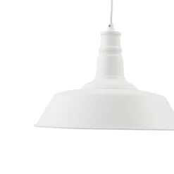Lindby hanglamp Laylan, wit, Ø 36 cm, metaal