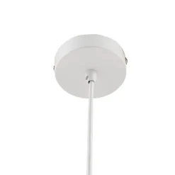 Lindby hanglamp Laylan, wit, Ø 36 cm, metaal