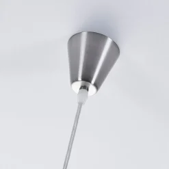 Lindby hanglamp Marike, Ø 35 cm, wit, glas, globe, E27