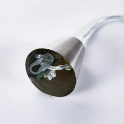 Lindby hanglamp Marike, Ø 30 cm, wit, glas, globe, E27