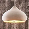 Lindby hanglamp Morton, Ø 29 cm, grijs, beton, E27