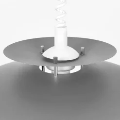 Lindby hanglamp Nadija, grijs, 43 cm, in hoogte verstelbaar, E27