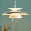 Lindby hanglamp Nadija, wit, 43 cm, in hoogte verstelbaar, E27