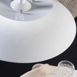 Lindby hanglamp Nadija, wit, 43 cm, in hoogte verstelbaar, E27