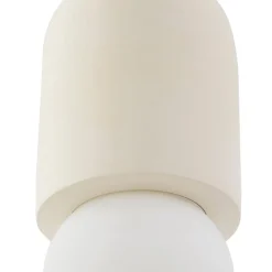 Lindby hanglamp Nielson, Ø 11 cm, beige, gips