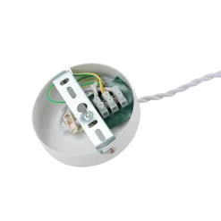 Lindby hanglamp Nielson, Ø 11 cm, beige, gips