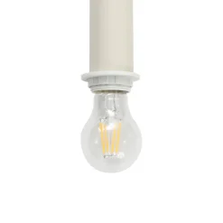 Lindby hanglamp Ovelia, beige, 4-lamps, metaal, E27