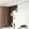 Lindby hanglamp Ovelia, beige, 3-lamps, metaal, E27