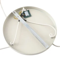 Lindby hanglamp Ovelia, beige, 3-lamps, metaal, E27