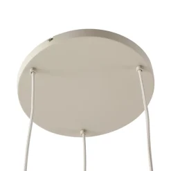 Lindby hanglamp Ovelia, beige, 3-lamps, metaal, E27