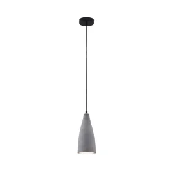 Lindby hanglamp Sanne, grijs, beton, Ø 15 cm, E27