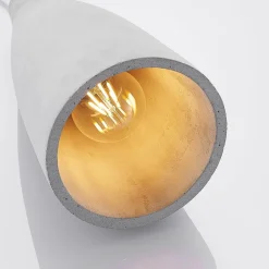 Lindby hanglamp Sanne, grijs, beton, Ø 15 cm, E27