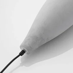 Lindby hanglamp Sanne, grijs, beton, Ø 15 cm, E27