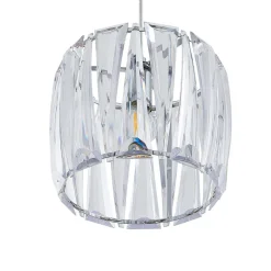Lindby hanglamp Sofia, 107 cm, 3-lamps, E14, chroom/helder