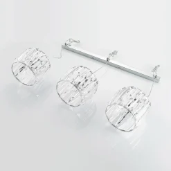 Lindby hanglamp Sofia, 107 cm, 3-lamps, E14, chroom/helder