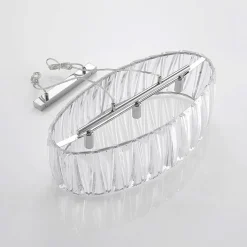 Lindby hanglamp Sofia, 68 cm, 3-lamps, E14, chroom/helder