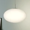 Lindby hanglamp Sonika, Ø 40 cm, nikkelkleurig, glas, E27