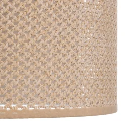 Lindby hanglamp Soula, Ø 26 cm, beige, kunststof, E27