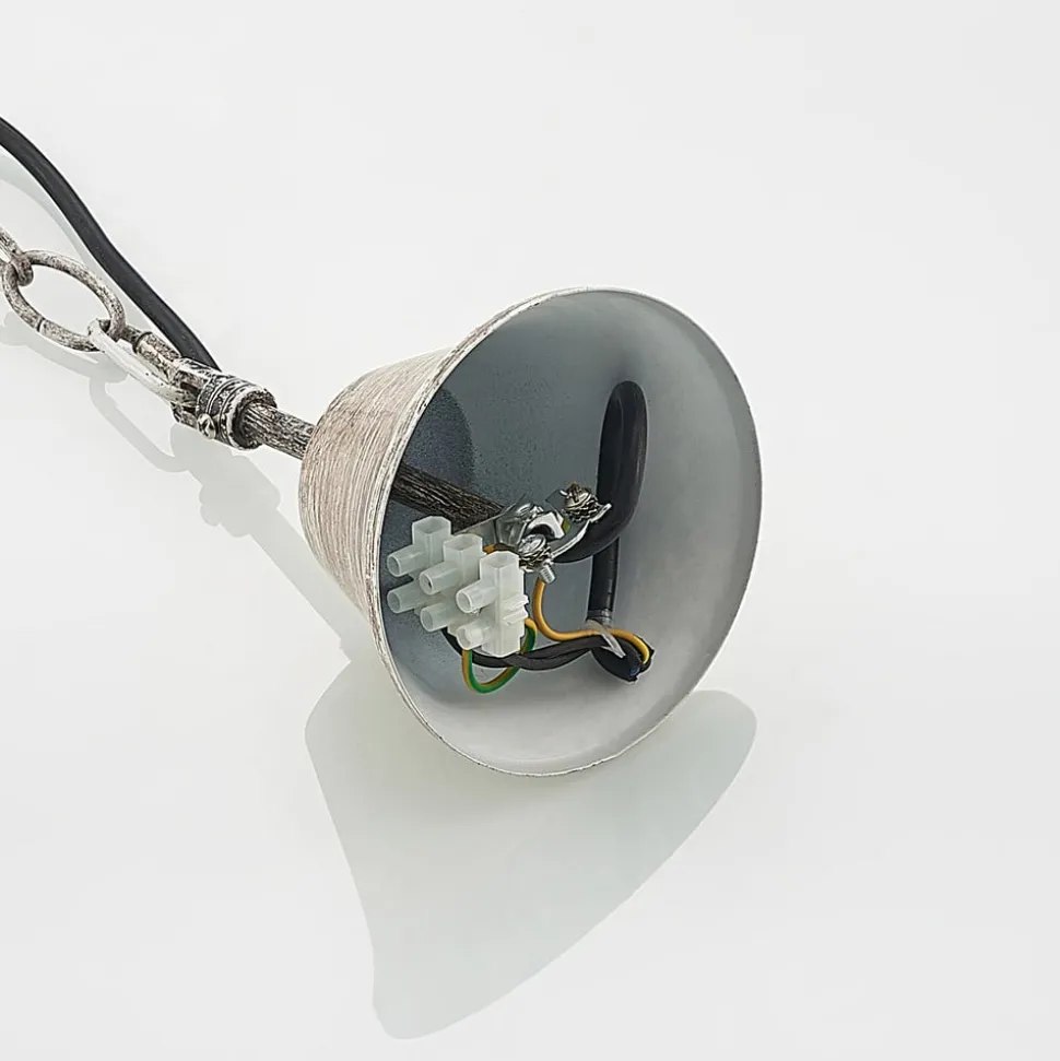 Lindby hanglamp Tejask, Ø 70 cm, 6-lamps, gewei, E14