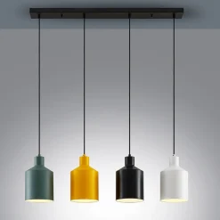 Lindby hanglamp Tirane, kleurrijk, metaal, lengte 94 cm, E27