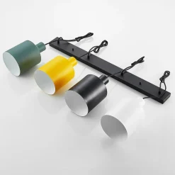 Lindby hanglamp Tirane, kleurrijk, metaal, lengte 94 cm, E27