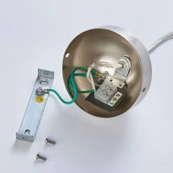 Lindby hanglamp Valeria, wit, glas, Ø 40 cm, E27