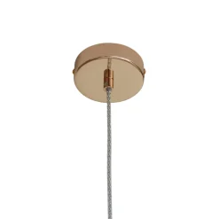 Lindby hanglamp Ysoria, grijs/roze/groen, keramiek, Ø 16 cm