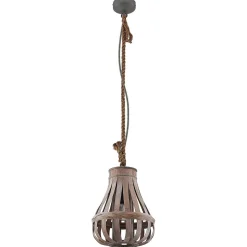 Lindby Haruno hanglamp van rotan, 33 cm