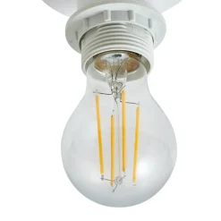 Lindby Helin plafondlamp, blauw, stof, Ø 35 cm