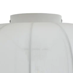 Lindby Helin plafondlamp, wit, stof, Ø 35 cm