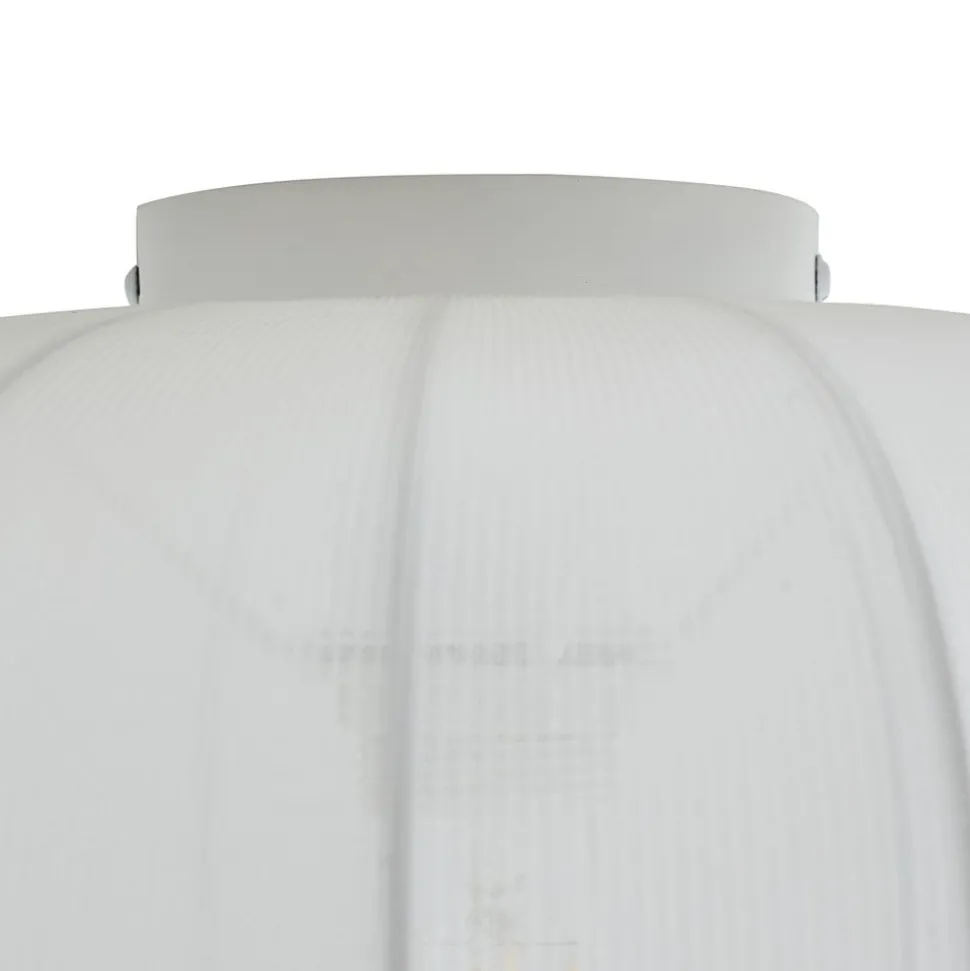 Lindby Helin plafondlamp, wit, stof, Ø 35 cm