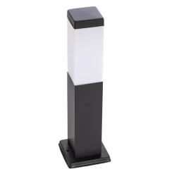 Lindby Honula sokkellamp, 45 cm, donkergrijs, IP44, E27