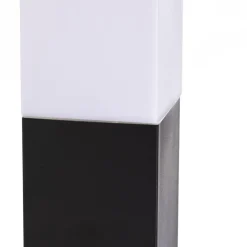 Lindby Honula sokkellamp, 45 cm, donkergrijs, IP44, E27