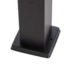 Lindby Honula sokkellamp, 45 cm, donkergrijs, IP44, E27