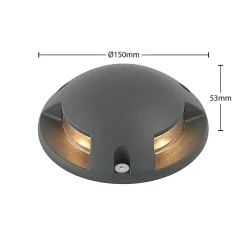 Lindby Huban LED vloeropbouwlamp, 3-lamps