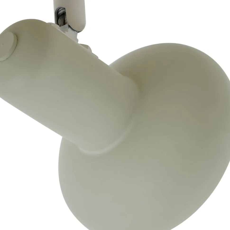 Lindby Huby plafondspot, 3-lamps, crème/lichtgroen, ijzer