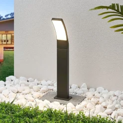 Lindby Ilvita LED tuinpadverlichting, 60 cm, antraciet, metaal, IP54