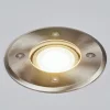 Lindby Insa grondspot inbouwlamp, roestvrij staal, GU10, IP67, Ø11cm