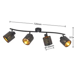 Lindby Iolyn plafondspot, 4-lamps