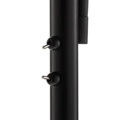 Lindby Irmino vloerlamp met rookglazen kappen