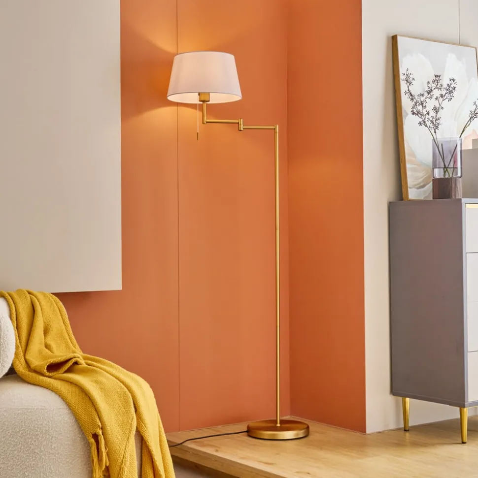 Lindby Ismene vloerlamp met zwenkbare arm