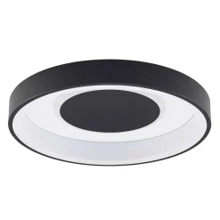 Lindby Izan LED plafondlamp, RBGW, zwart