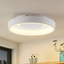Lindby Izan LED plafondlamp, RBGW, wit