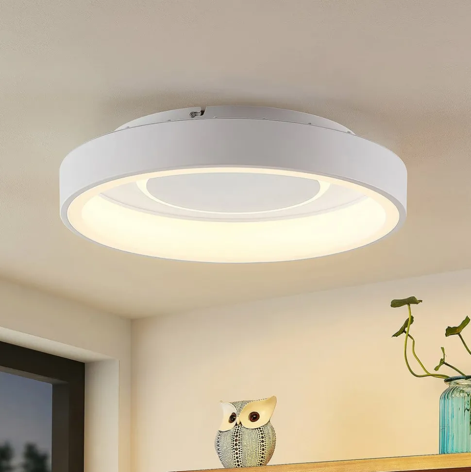 Lindby Izan LED plafondlamp, RBGW, wit