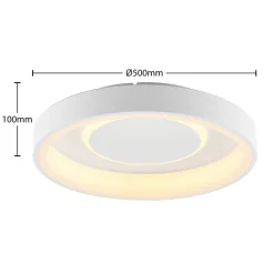 Lindby Izan LED plafondlamp, RBGW, wit