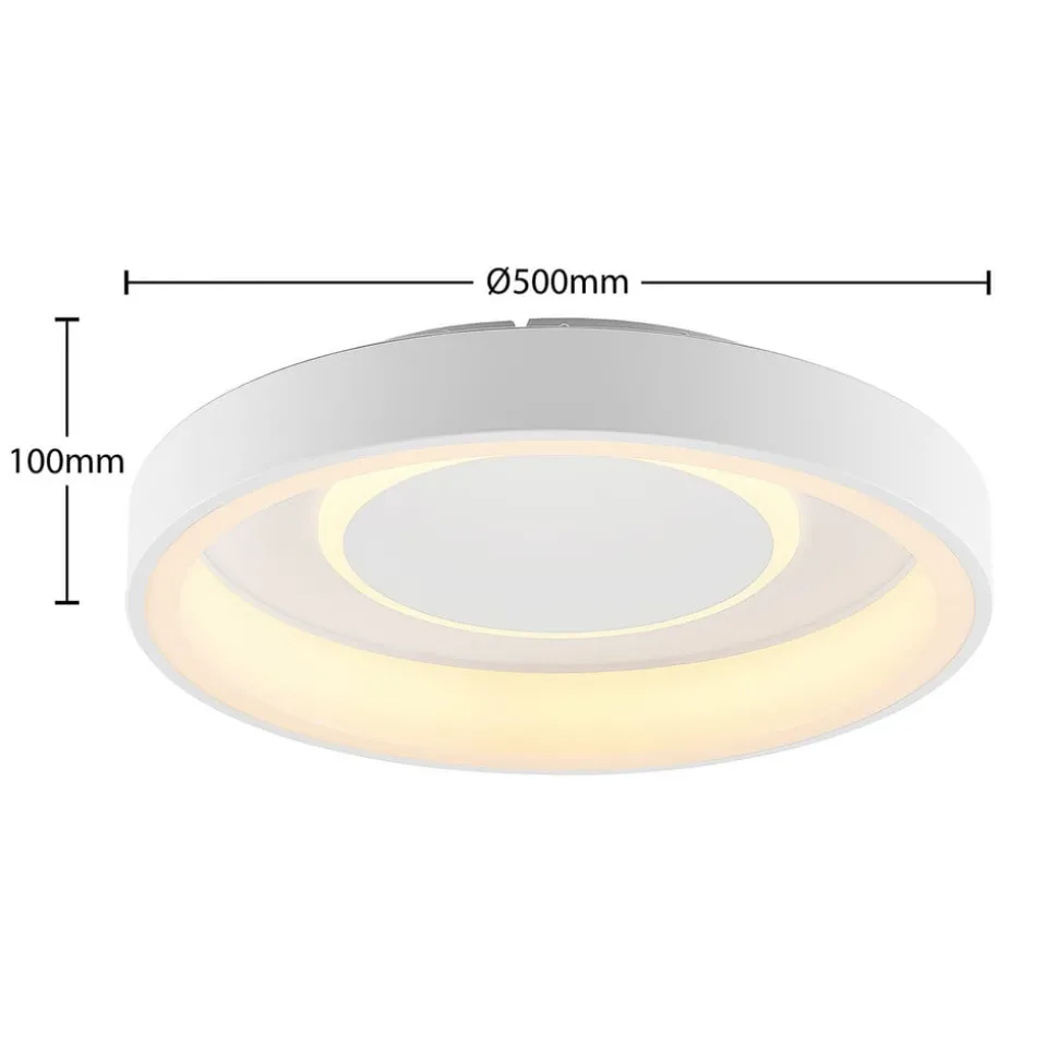 Lindby Izan LED plafondlamp, RBGW, wit