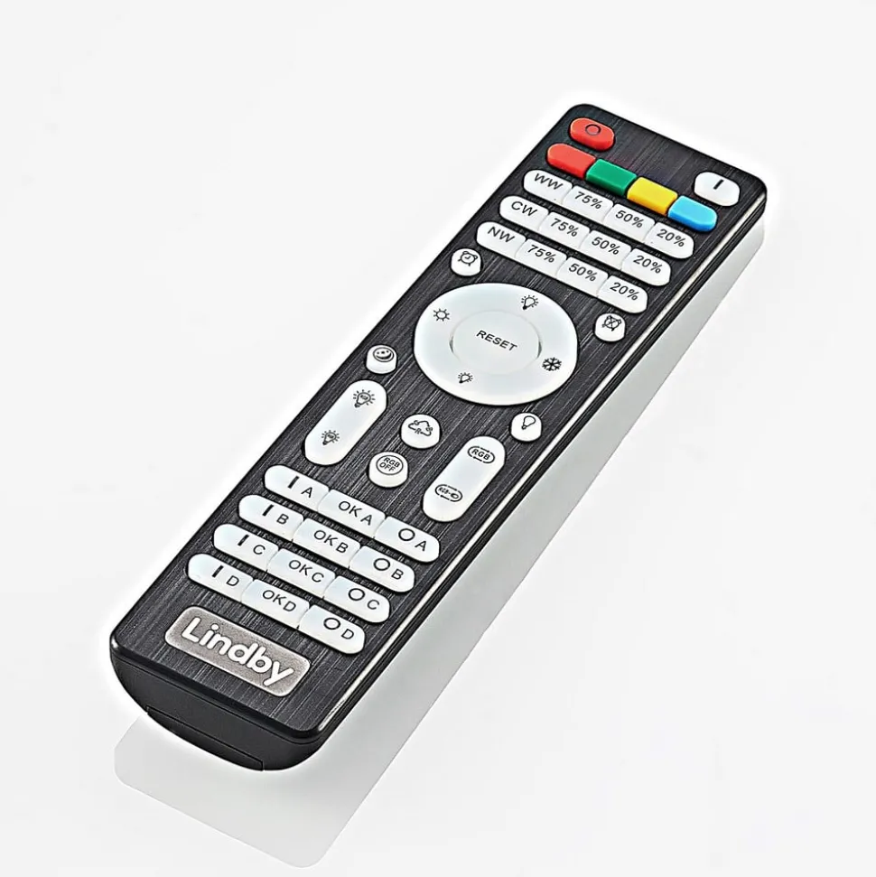 Lindby Izan LED plafondlamp, RBGW, wit