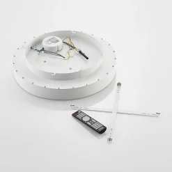 Lindby Izan LED plafondlamp, RBGW, wit