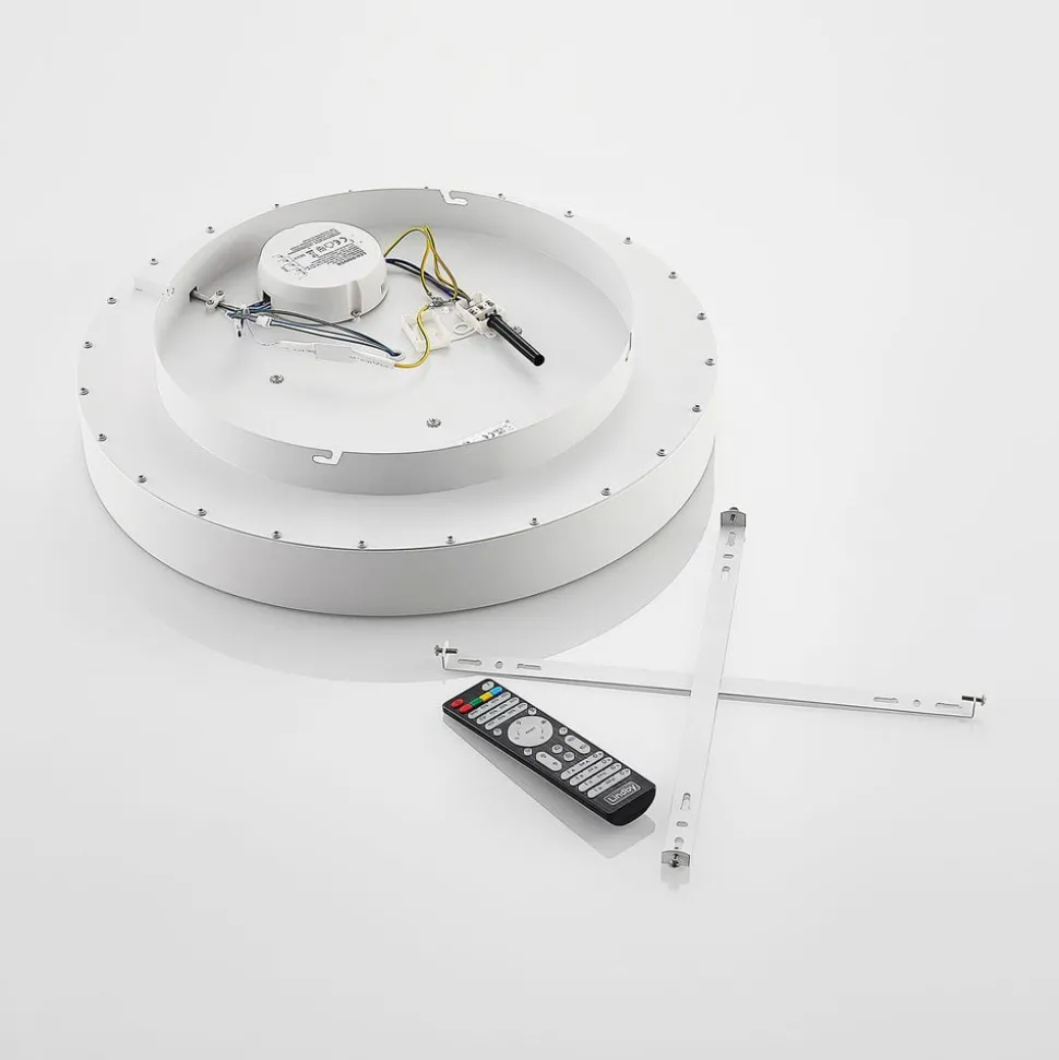 Lindby Izan LED plafondlamp, RBGW, wit